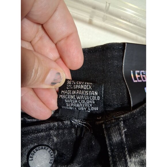 NWT Legendary Status Denim Blue Jeans Distressed Grunge Streetwear Skater Sz 36 - Picture 9 of 9